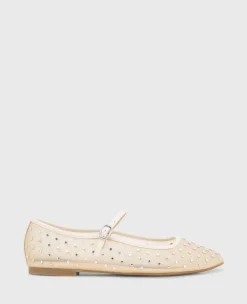Jasper Mesh Micro Stud Ballet Flat>Kenneth Cole New