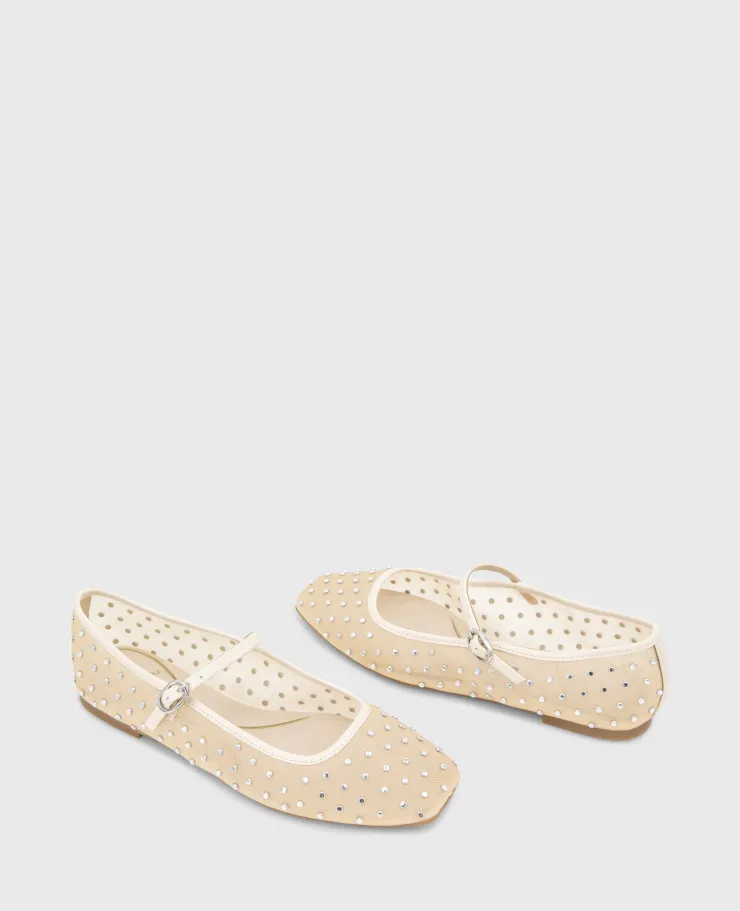 Jasper Mesh Micro Stud Ballet Flat>Kenneth Cole New