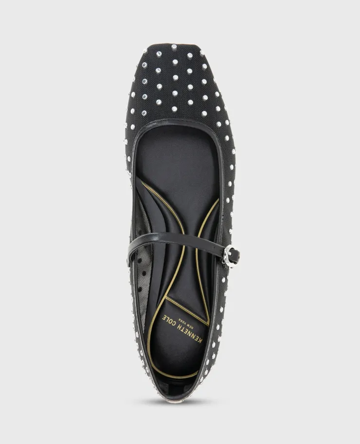 Jasper Mesh Micro Stud Ballet Flat>Kenneth Cole