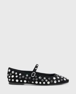 Jasper Suede Stud Ballet Flat>Kenneth Cole Online