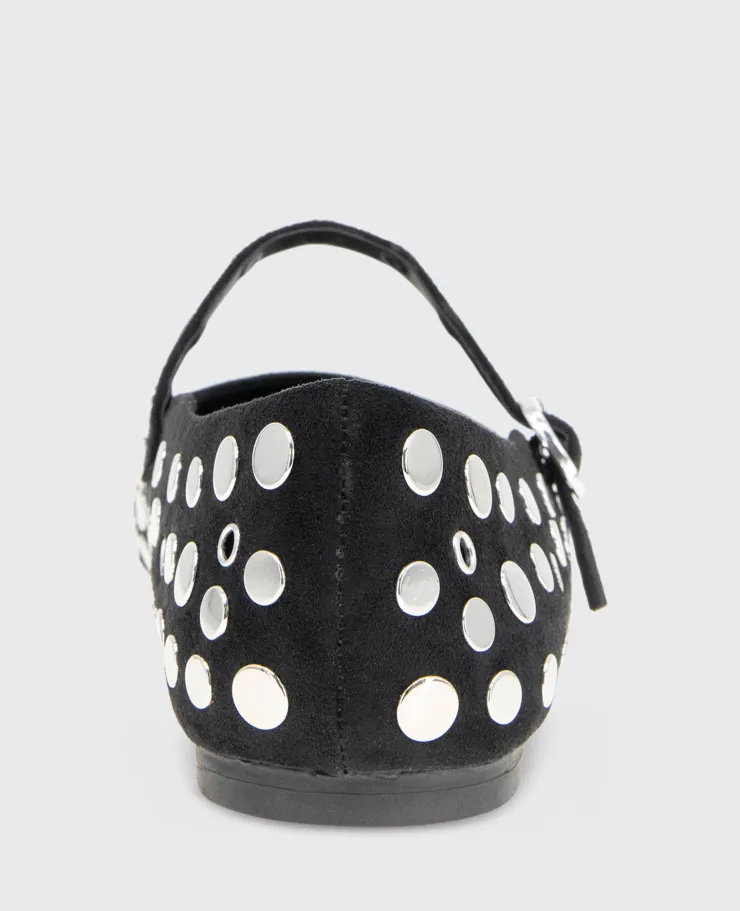 Jasper Suede Stud Ballet Flat>Kenneth Cole Online