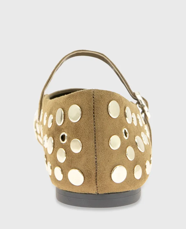 Jasper Suede Stud Ballet Flat>Kenneth Cole Discount