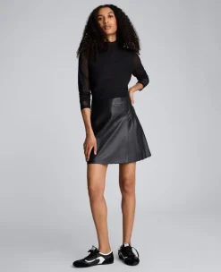 Jodie Mock Neck Mixed Media Dress><noscript><img width=