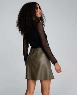 Jodie Mock Neck Mixed Media Dress><noscript><img width=