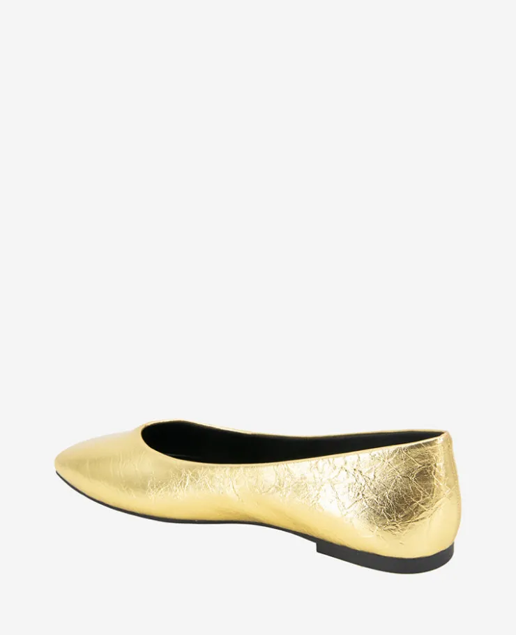 Johanna Metallic Leather Ballet Flat>Kenneth Cole Clearance
