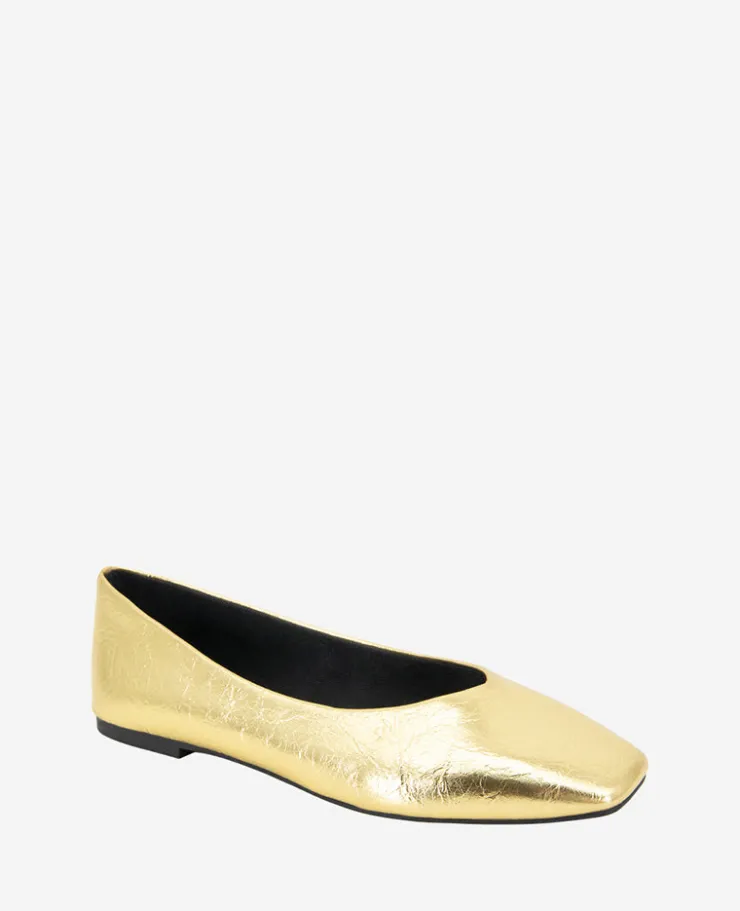 Johanna Metallic Leather Ballet Flat>Kenneth Cole Clearance