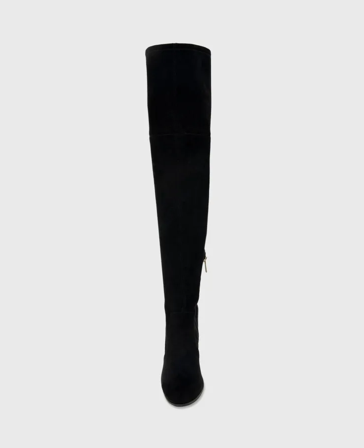 Josie Suede Tall Knee Heeled Boot>Kenneth Cole Clearance