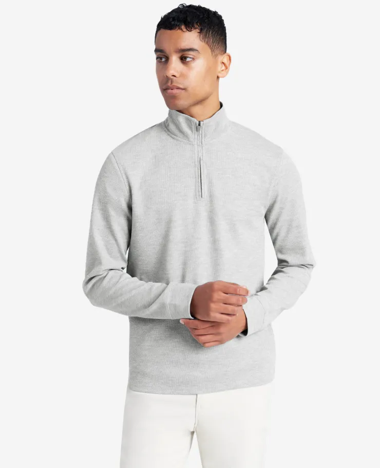 Sport Quarter-Zip Knit Pullover>Kenneth Cole Hot