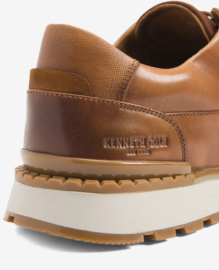 Kev Leather Lace-Up with TECHNI-COLE>Kenneth Cole
