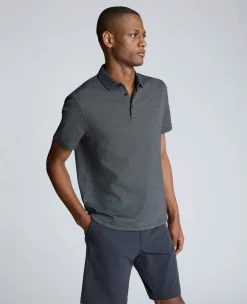 Knit Two-Toned Button Polo>Kenneth Cole Sale
