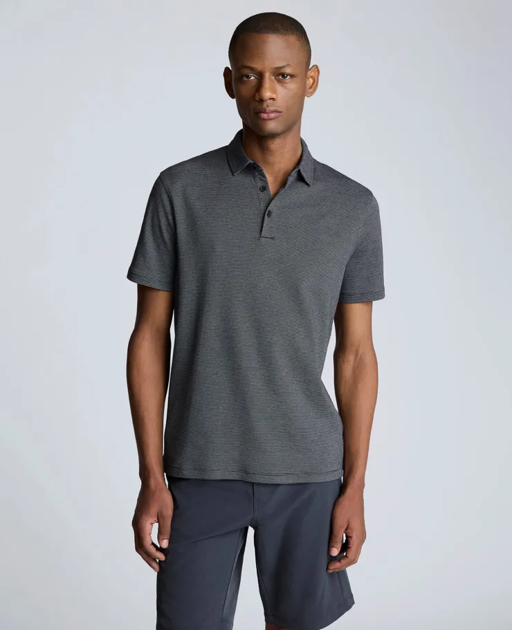 Knit Two-Toned Button Polo>Kenneth Cole Sale