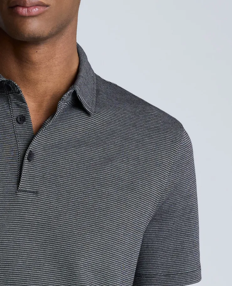 Knit Two-Toned Button Polo>Kenneth Cole Sale