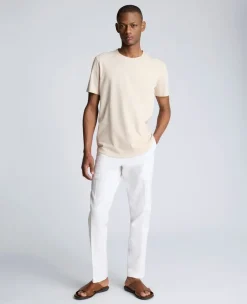 Linen Blend Slim Fit Flat Front Chino Pant><noscript><img width=