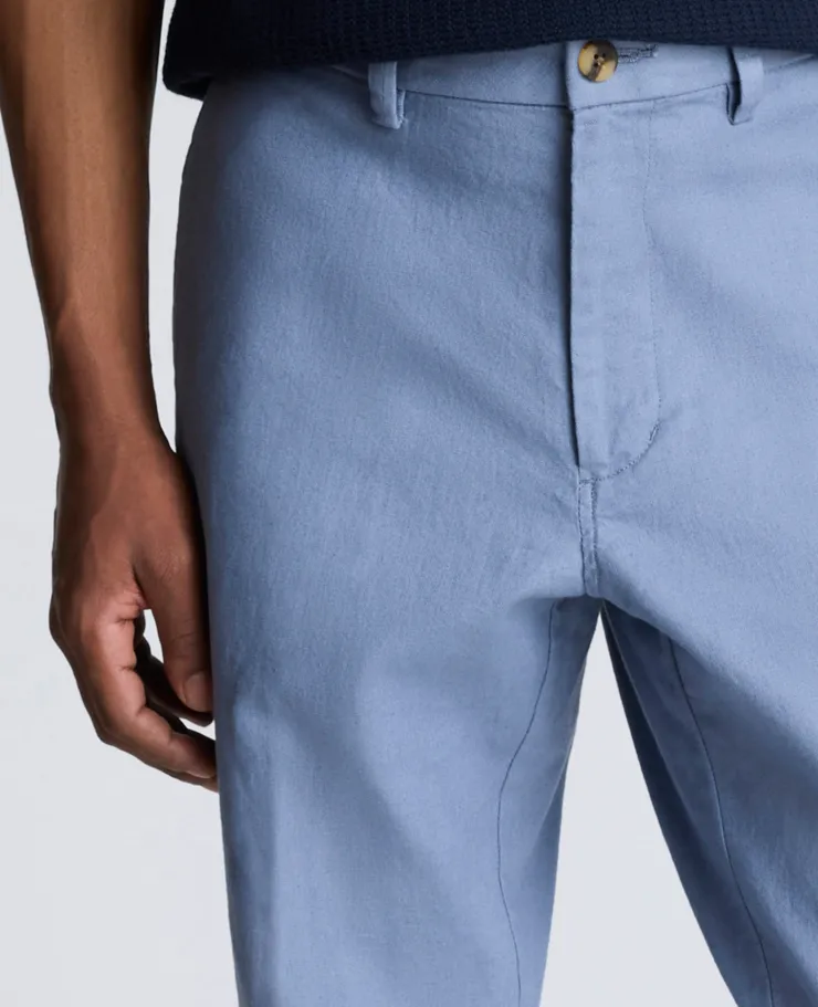 Linen Blend Slim Fit Flat Front Chino Pant>Kenneth Cole Online