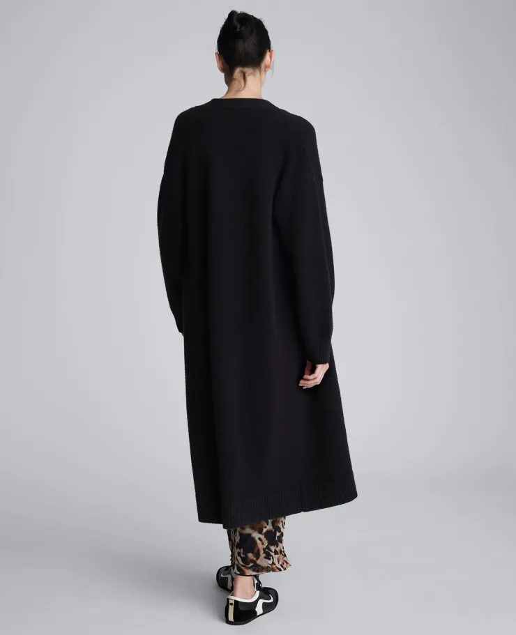 Long Button Front Cardigan Duster>Kenneth Cole Outlet