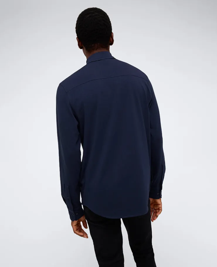 Long Sleeve Button Down Stretch Shirt with Pocket>Kenneth Cole Discount
