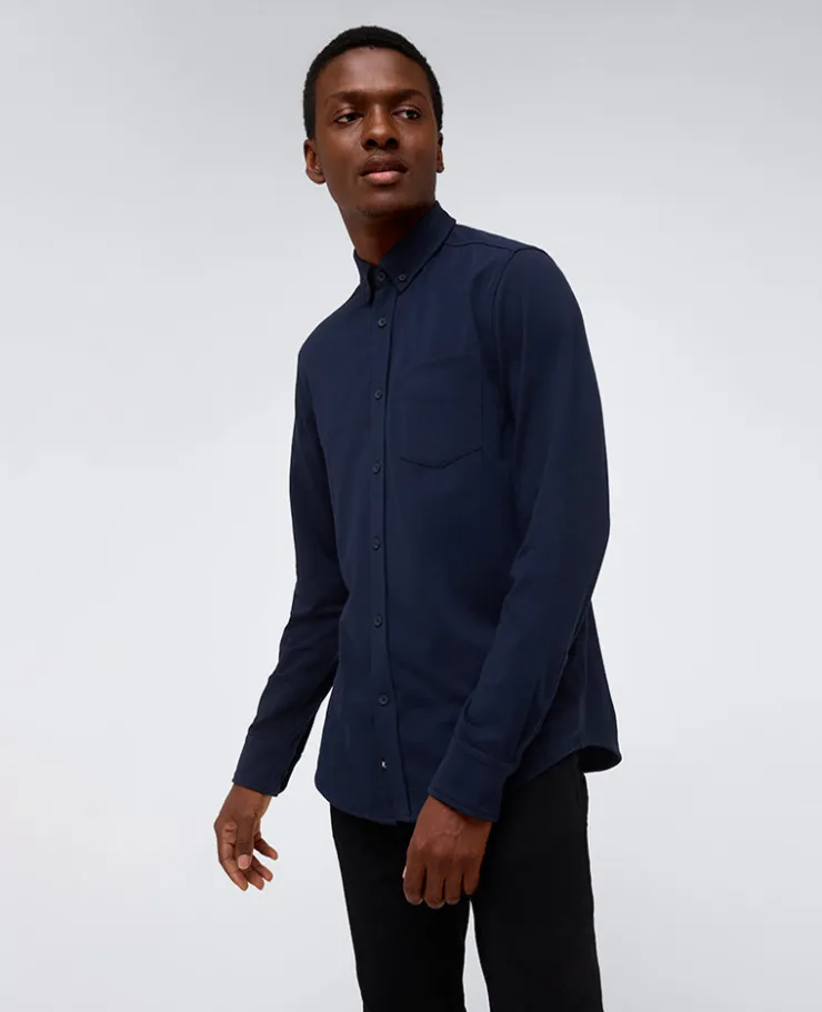 Long Sleeve Button Down Stretch Shirt with Pocket>Kenneth Cole Discount