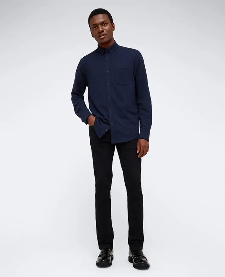 Long Sleeve Button Down Stretch Shirt with Pocket>Kenneth Cole Discount