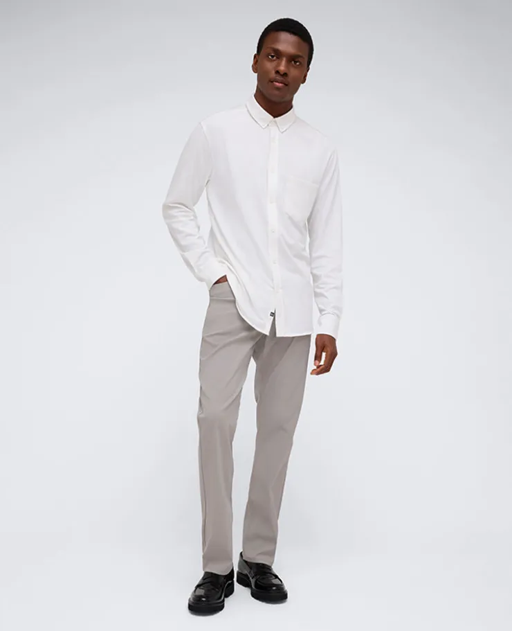 Long Sleeve Button Down Stretch Shirt with Pocket>Kenneth Cole