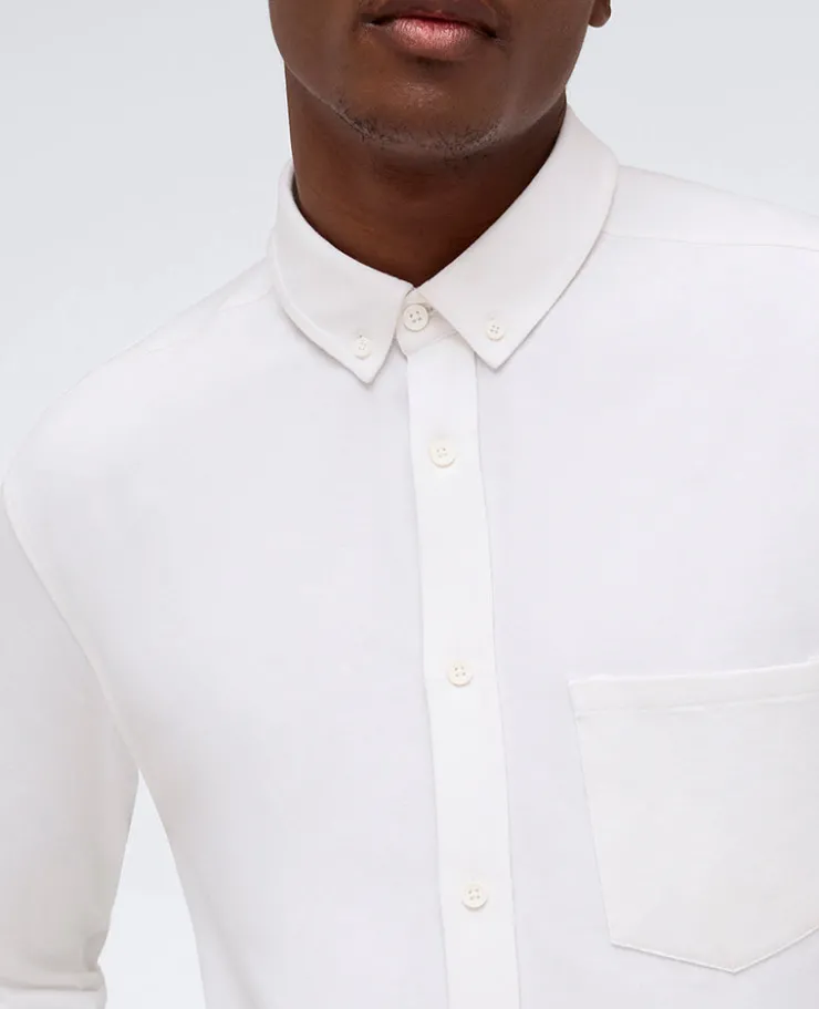 Long Sleeve Button Down Stretch Shirt with Pocket>Kenneth Cole