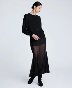 Long Sleeve Button Front Cardigan><noscript><img width=