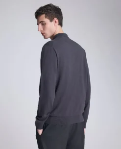 Long Sleeve Button Sweater Polo><noscript><img width=