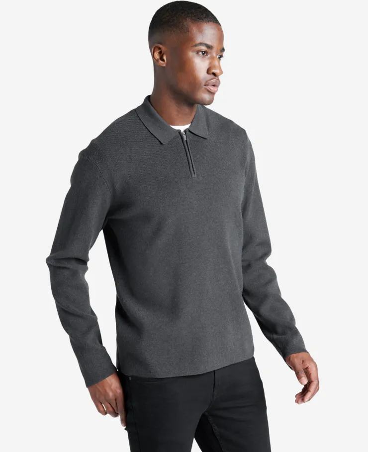 Long Sleeve Polo Sweater>Kenneth Cole Outlet