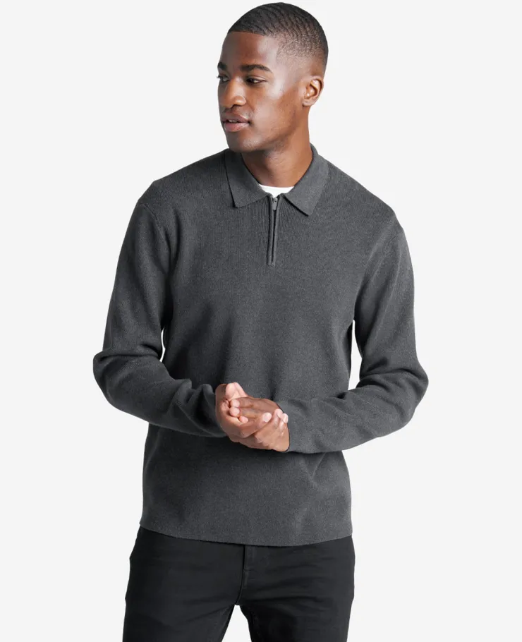 Long Sleeve Polo Sweater>Kenneth Cole Outlet