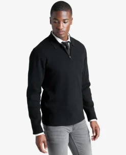 Long Sleeve Polo Sweater>Kenneth Cole Discount