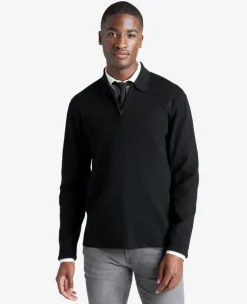 Long Sleeve Polo Sweater><noscript><img width=