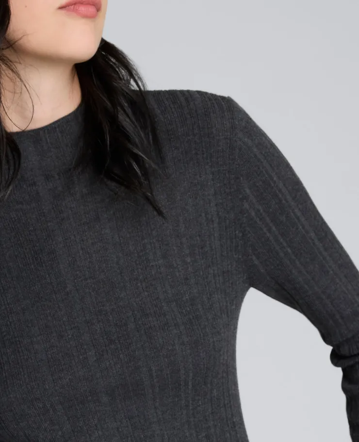 Long Sleeve Ribbed Mock Neck Sweater>Kenneth Cole Best