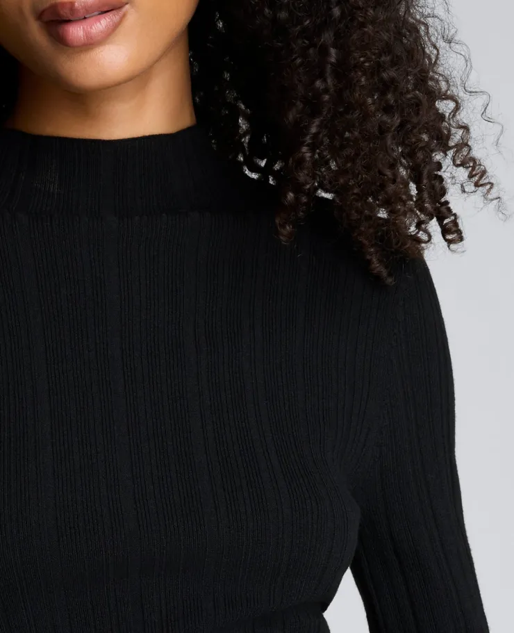 Long Sleeve Ribbed Mock Neck Sweater>Kenneth Cole Sale