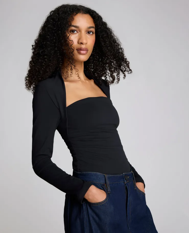 Long Sleeve Square Neck Knit Top>Kenneth Cole Clearance