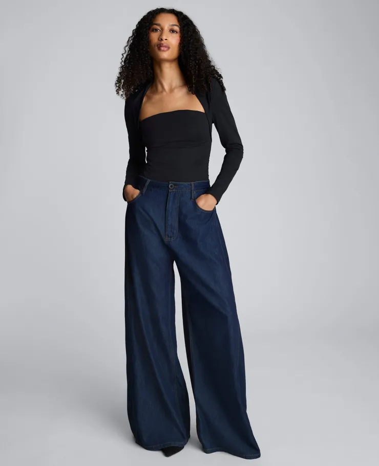 Long Sleeve Square Neck Knit Top>Kenneth Cole Clearance