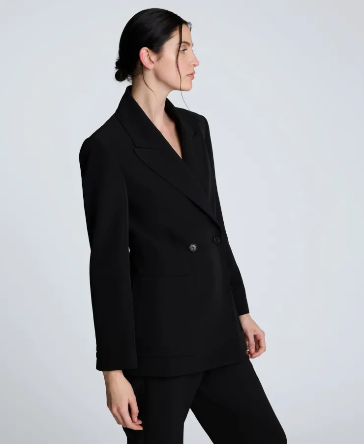 Luxe Twill Double Breasted Jacket>Kenneth Cole Sale