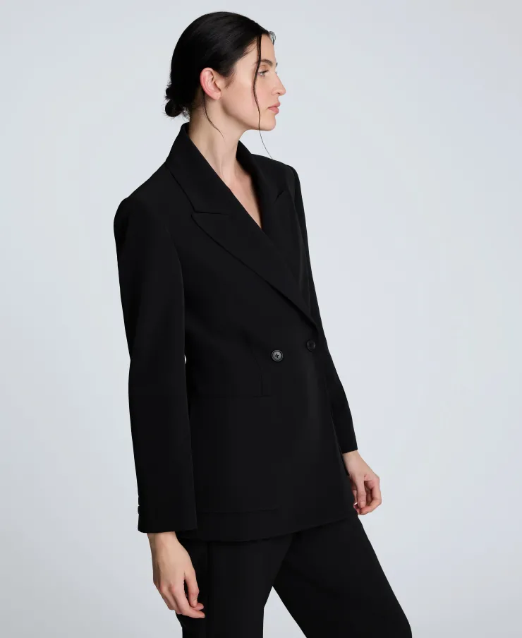 Luxe Twill Double Breasted Jacket>Kenneth Cole Sale