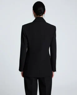 Luxe Twill Double Breasted Jacket><noscript><img width=