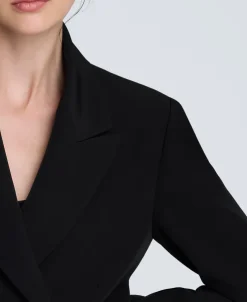Luxe Twill Double Breasted Jacket><noscript><img width=