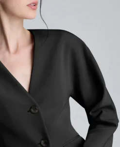Luxe Twill Rounded Shoulder Jacket><noscript><img width=