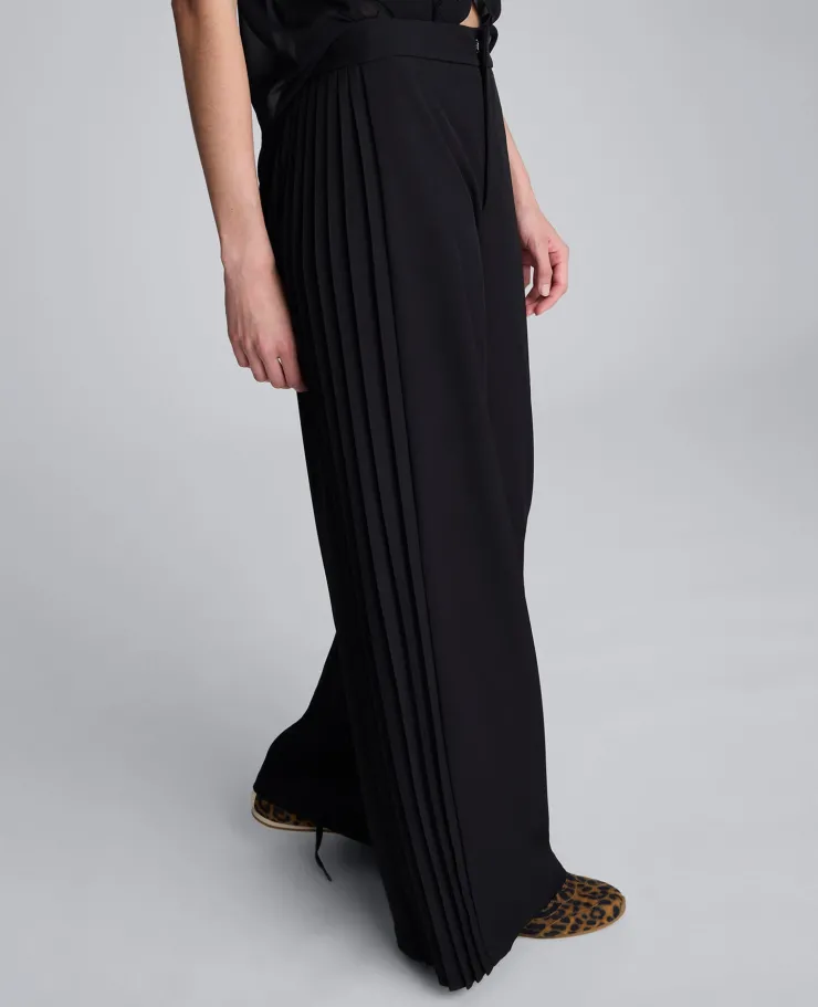 Luxe Twill Side Pleat Wide Leg Pant>Kenneth Cole Sale