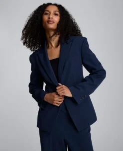 Luxe Twill Slim One Button Jacket>Kenneth Cole New