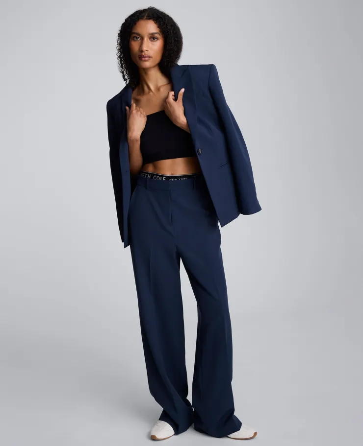 Luxe Twill Slim One Button Jacket>Kenneth Cole New