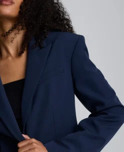 Luxe Twill Slim One Button Jacket><noscript><img width=