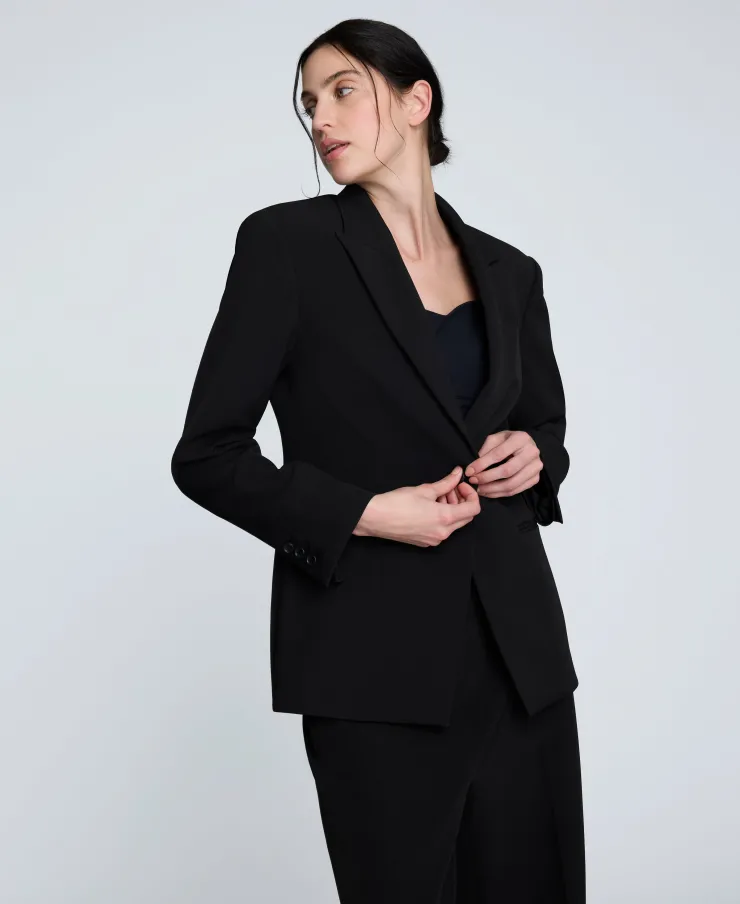 Luxe Twill Slim One Button Jacket>Kenneth Cole Clearance
