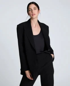 Luxe Twill Slim One Button Jacket><noscript><img width=