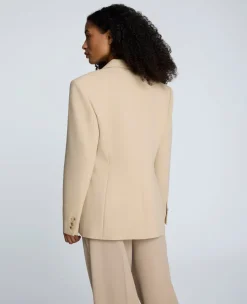 Luxe Twill Slim One Button Jacket><noscript><img width=