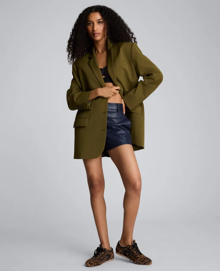 Luxe Twill Three Button Boyfriend Blazer>Kenneth Cole Hot