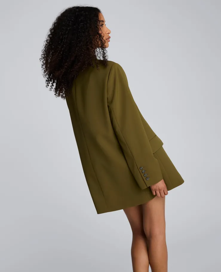 Luxe Twill Three Button Boyfriend Blazer>Kenneth Cole Hot
