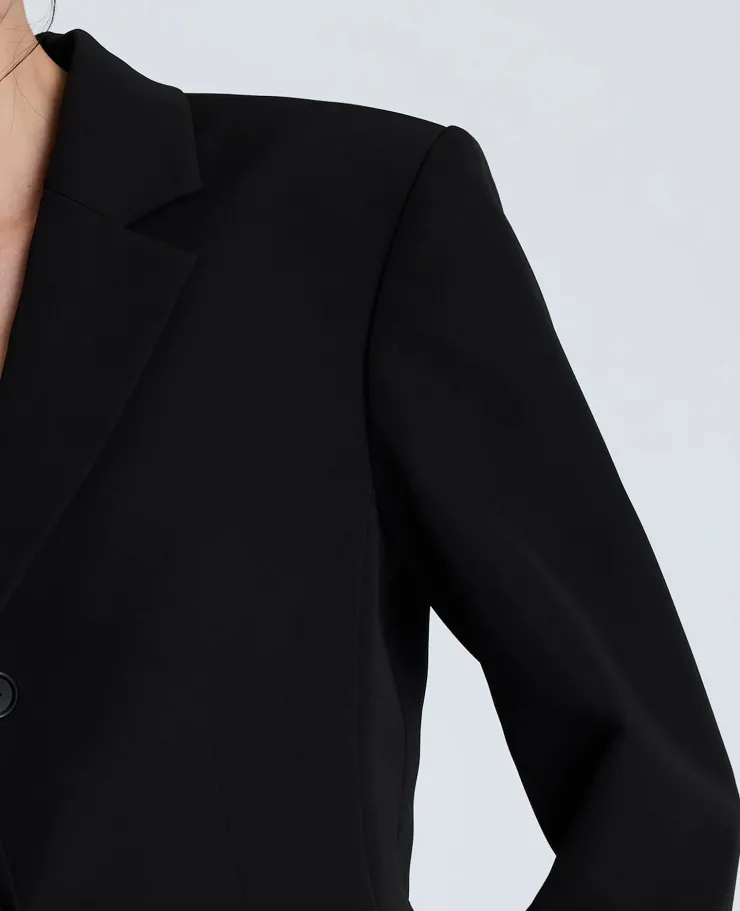 Luxe Twill Three Button Contoured Jacket>Kenneth Cole Clearance