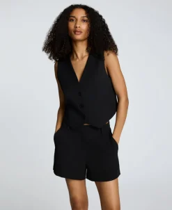 Luxe Twill Three Button Vest>Kenneth Cole